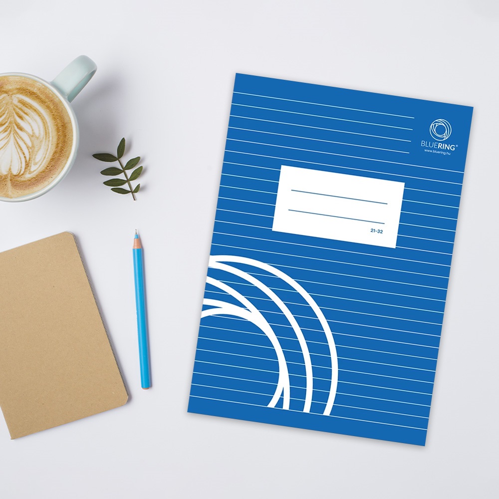 Füzet iskolai A5, 32lap, vonalas 21-32 4-8 osztályos Bluering® - Image 3