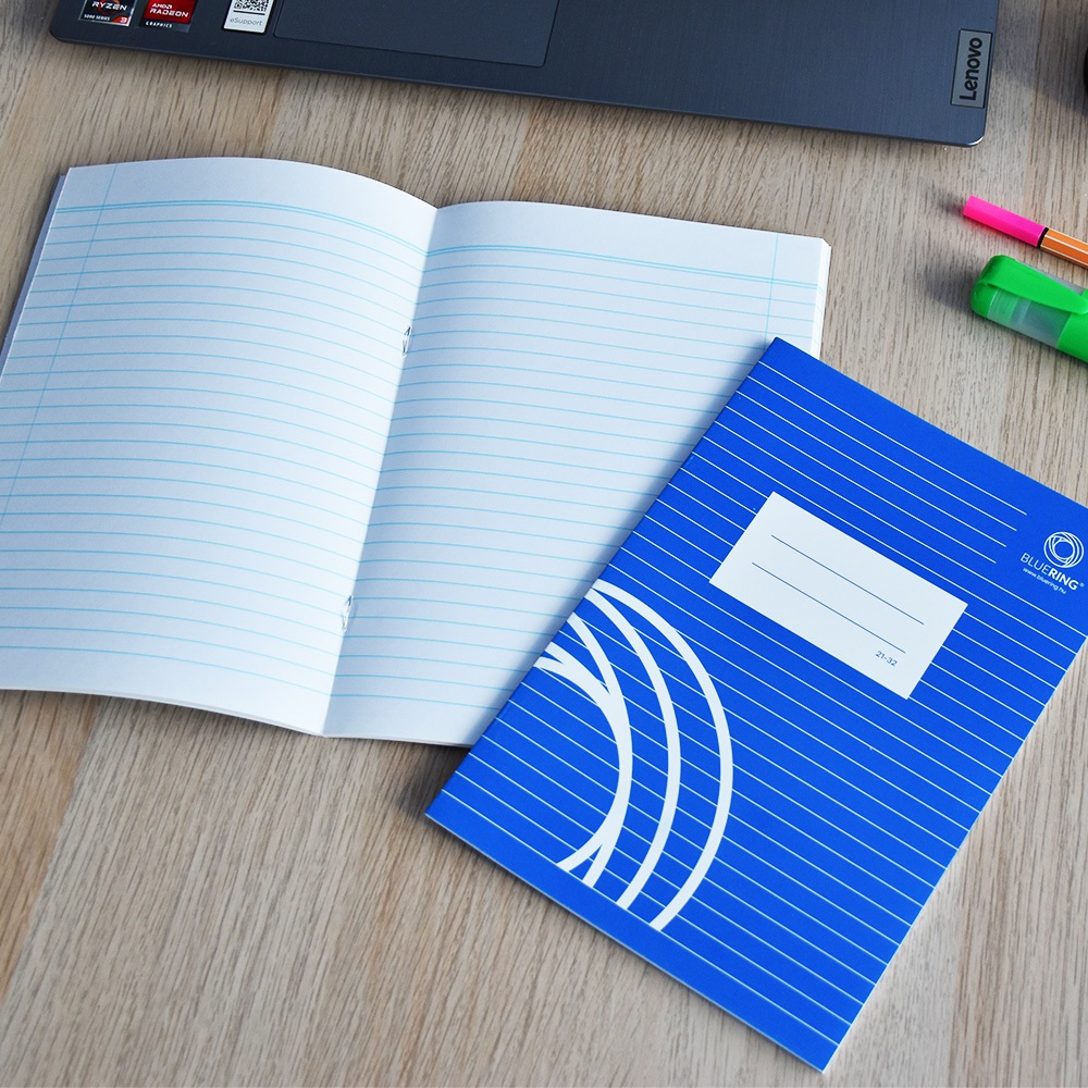 Füzet iskolai A5, 32lap, vonalas 21-32 4-8 osztályos Bluering® - Image 4