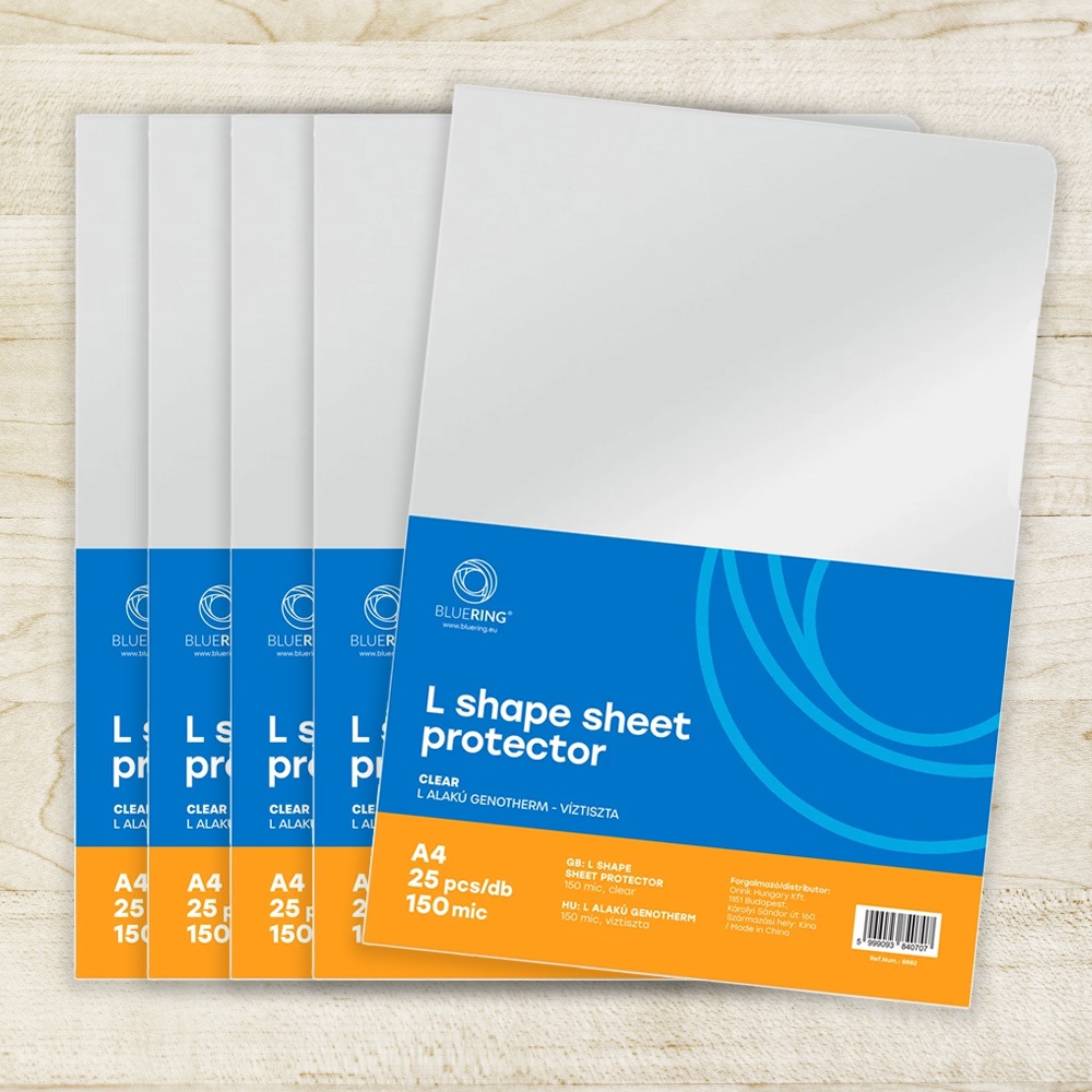 Genotherm `L` A4, 150 micron víztiszta Bluering® 25 db/csomag, - Image 3