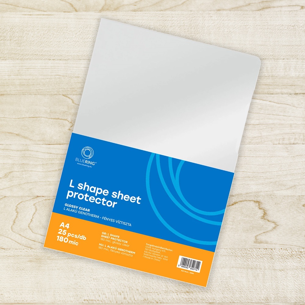 Genotherm `L` A4, 180 micron víztiszta Bluering® 25 db/csomag, - Image 2