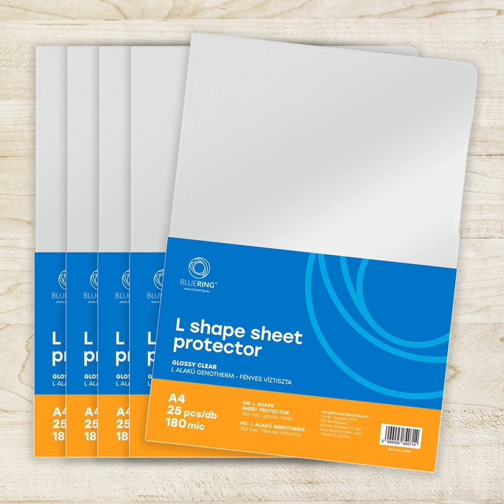 Genotherm `L` A4, 180 micron víztiszta Bluering® 25 db/csomag, - Image 3