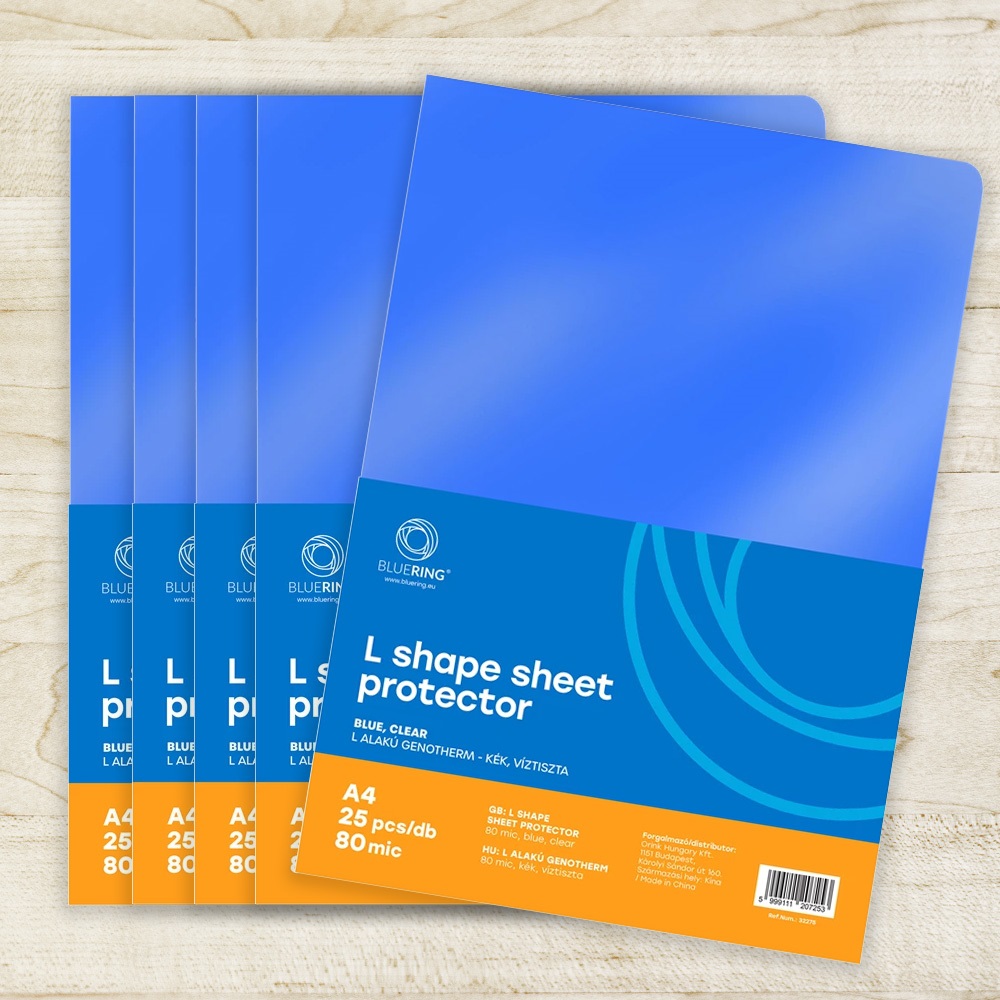Genotherm `L` A4, 80 micron kék 25 db/csomag, Bluering®, - Image 3