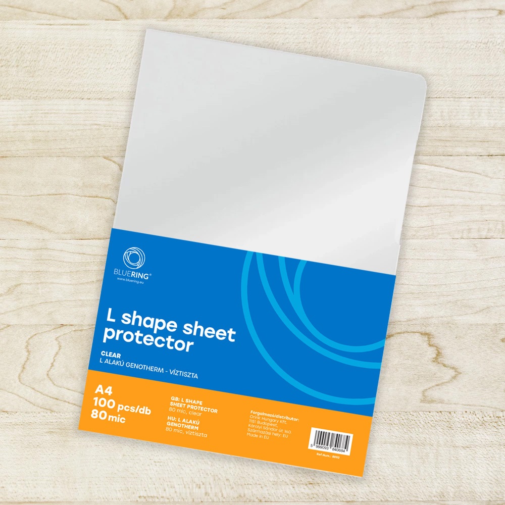 Genotherm `L` A4, 80 micron víztiszta Bluering® 100 db/csomag, - Image 2
