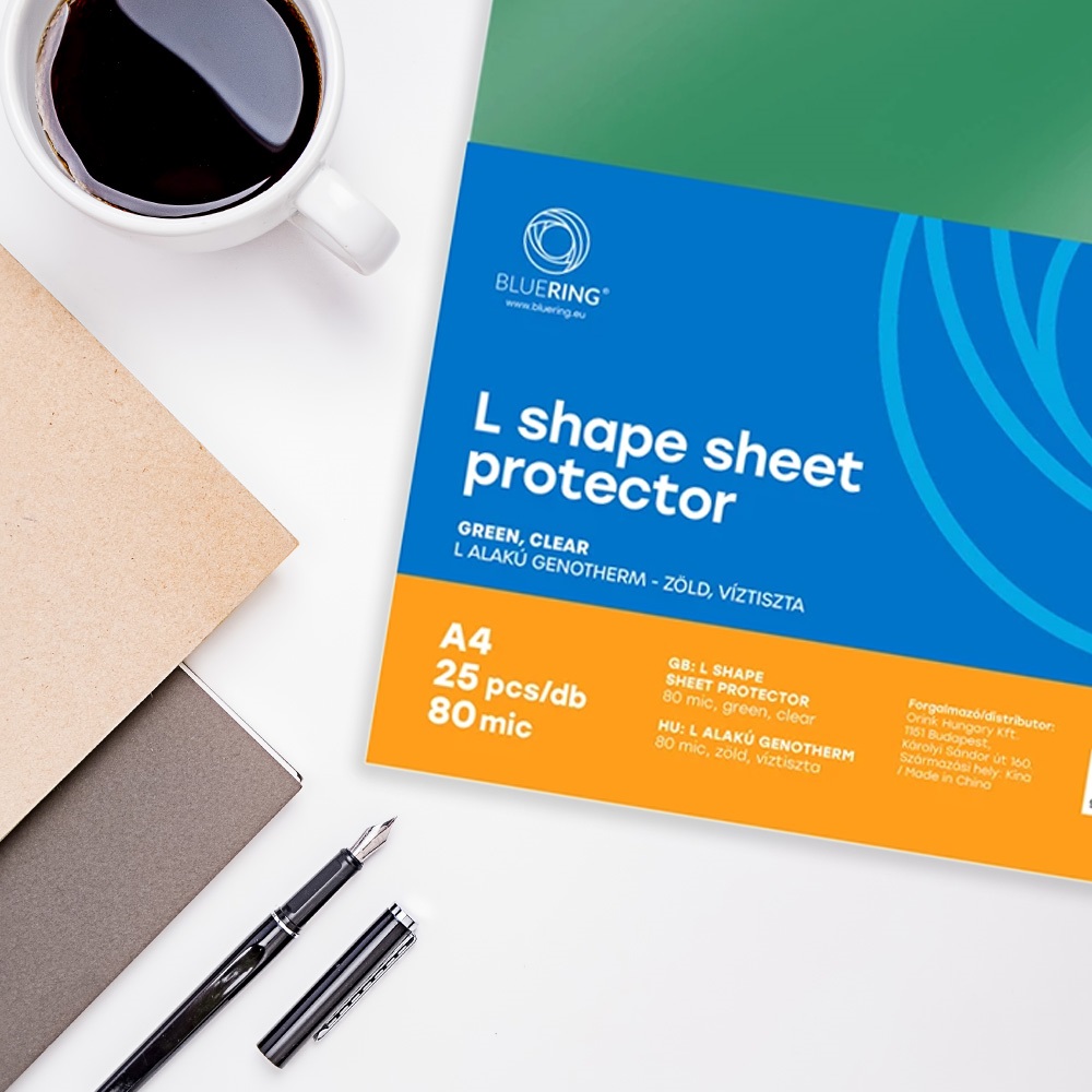 Genotherm `L` A4, 80 micron zöld 25 db/csomag, Bluering®, - Image 4