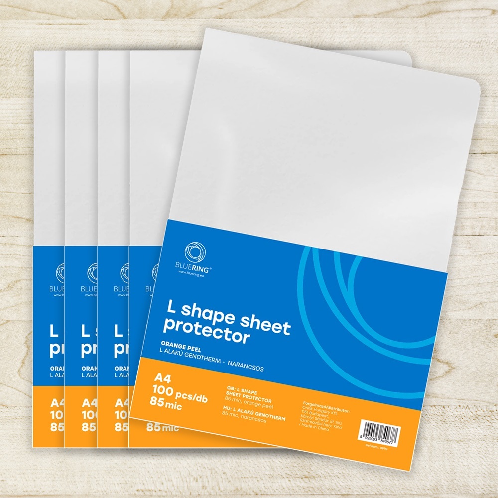 Genotherm `L` A4, 85 micron narancsos Bluering® 100 db/csomag, - Image 3