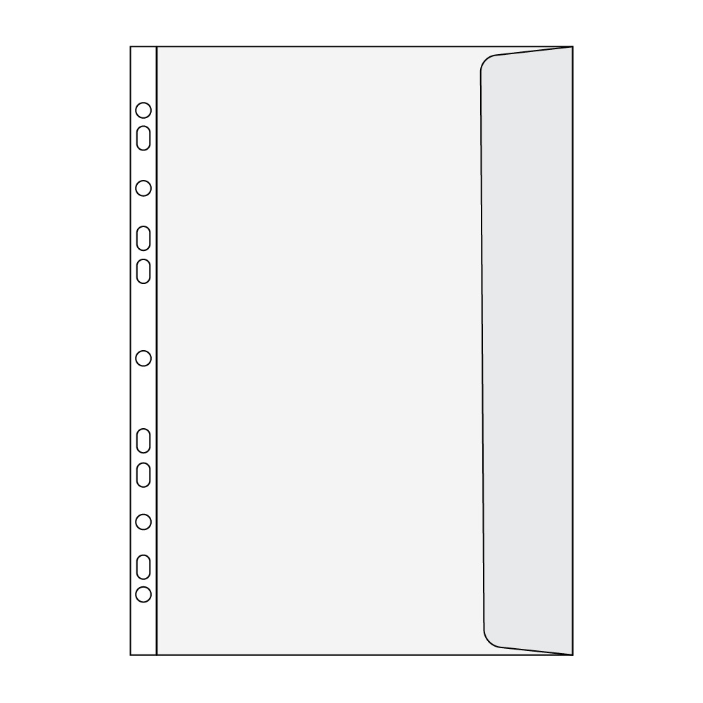 Genotherm lefűzhető, A4, 100 micron narancsos oldalt füles Bluering® 10 db/csomag, - Image 2