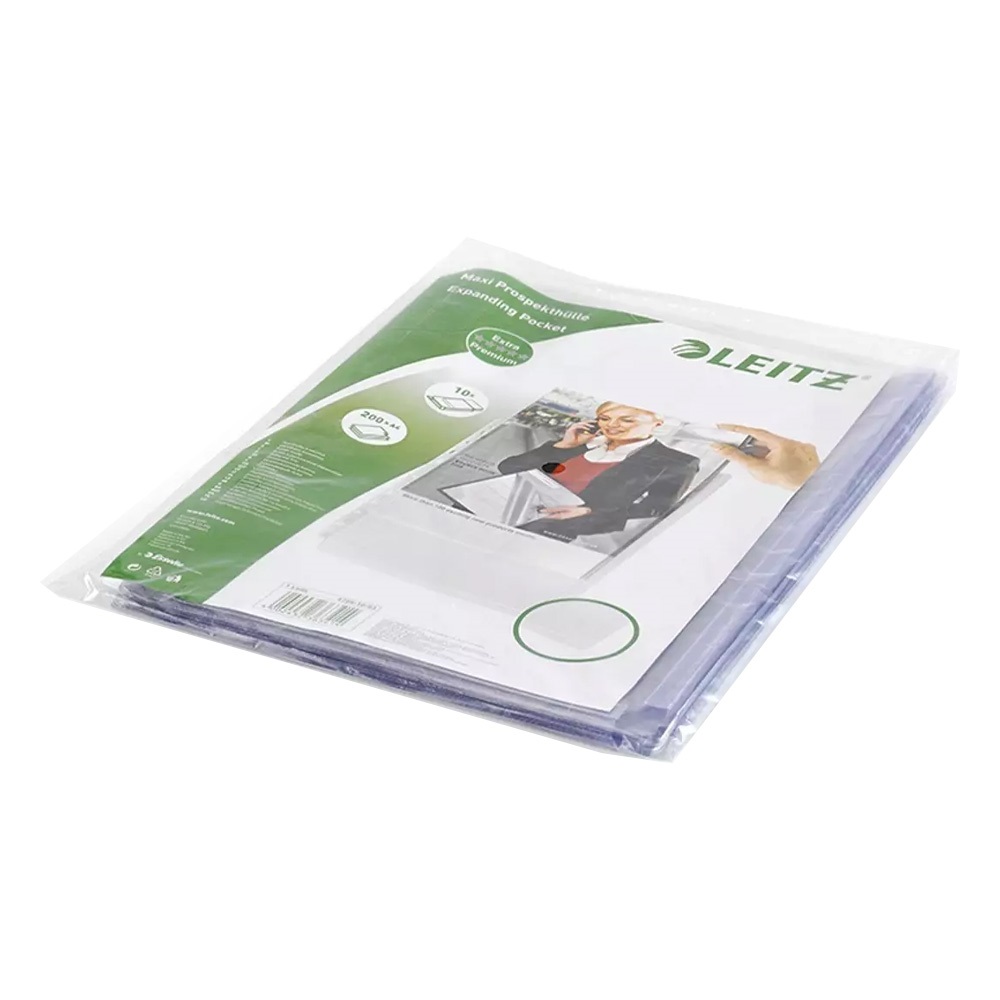 Genotherm lefűzhető, A4, 170 micron jumbo katalógustartó Leitz 10 db/csomag, - Image 2