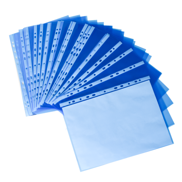 Genotherm lefűzhető A4, 50 micron, 25 db/csomag, kék