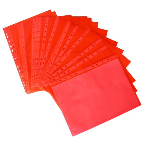 Genotherm lefűzhető A4, 50 micron, 25 db/csomag, piros