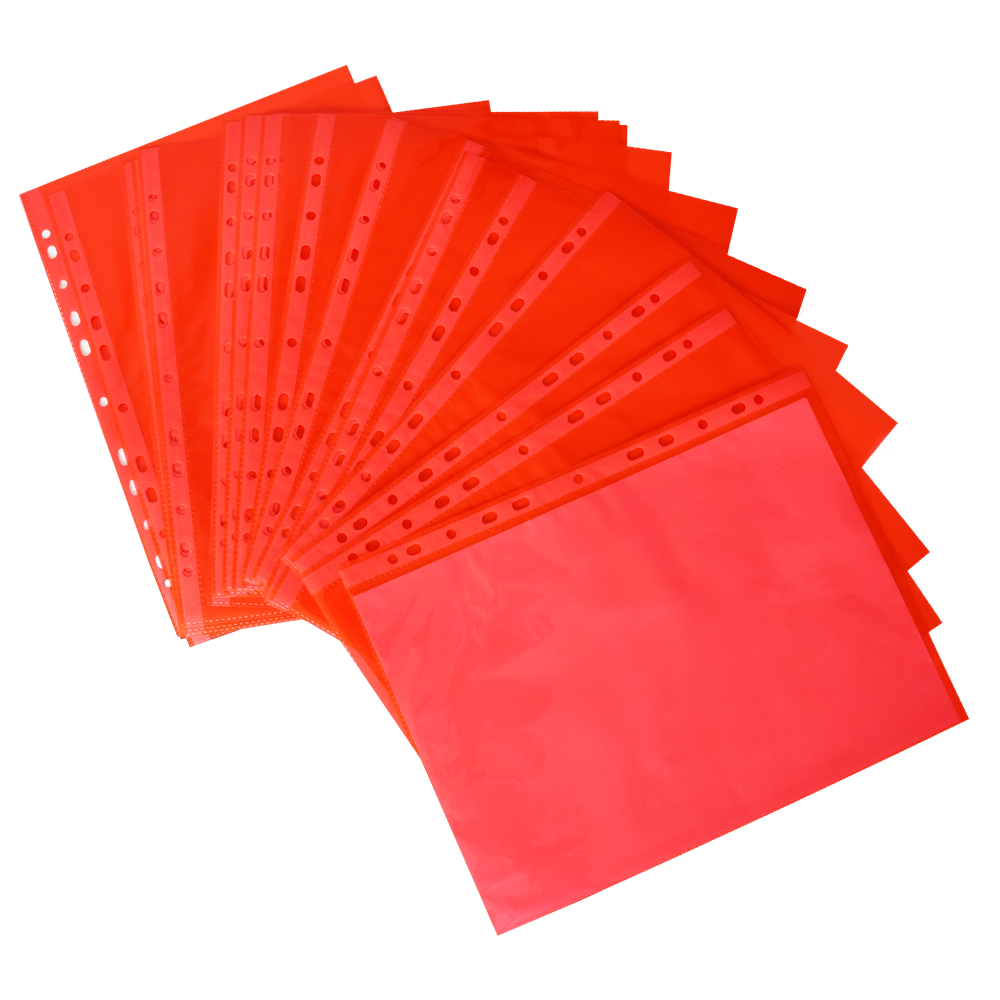 Genotherm lefűzhető A4, 50 micron, 25 db/csomag, piros