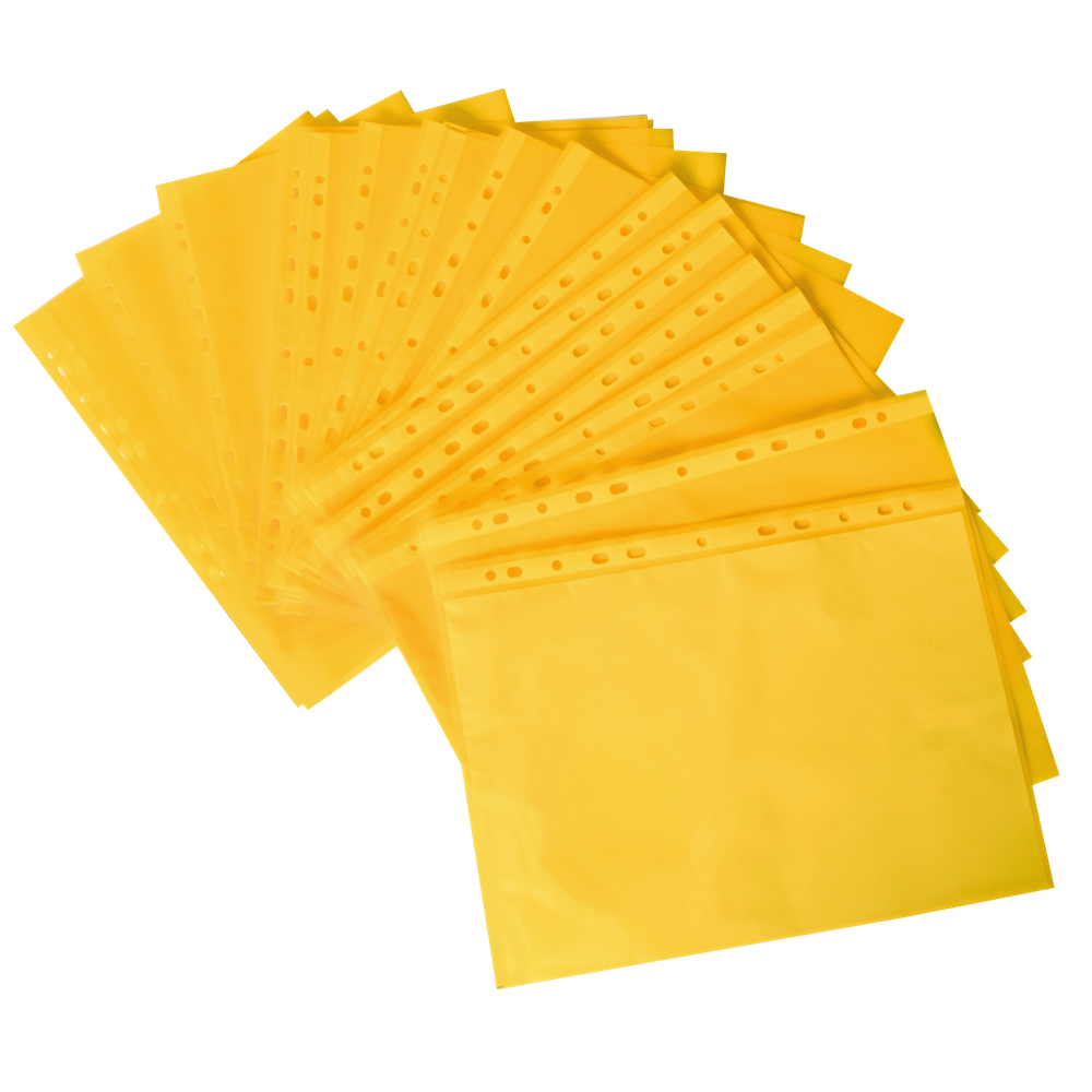 Genotherm lefűzhető A4, 50 micron, 25 db/csomag, sárga