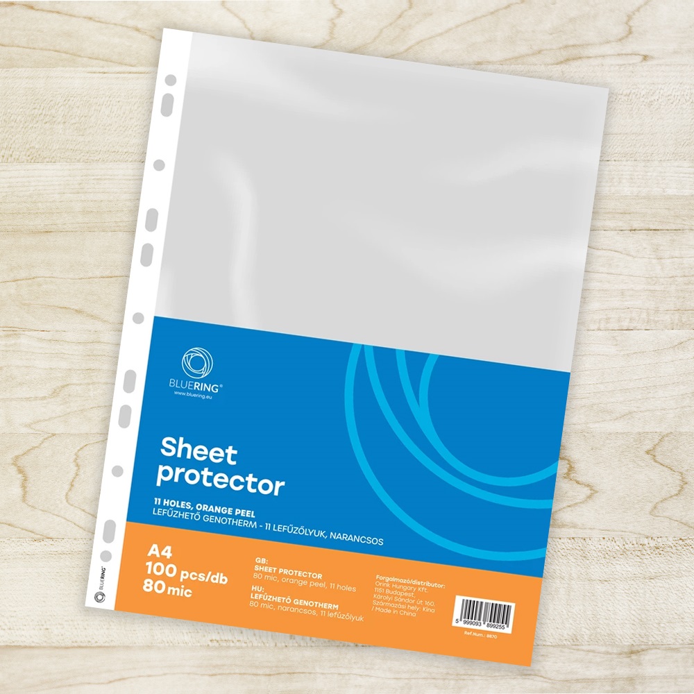Genotherm lefűzhető, A4, 80 micron narancsos Bluering® 100 db/csomag, - Image 2