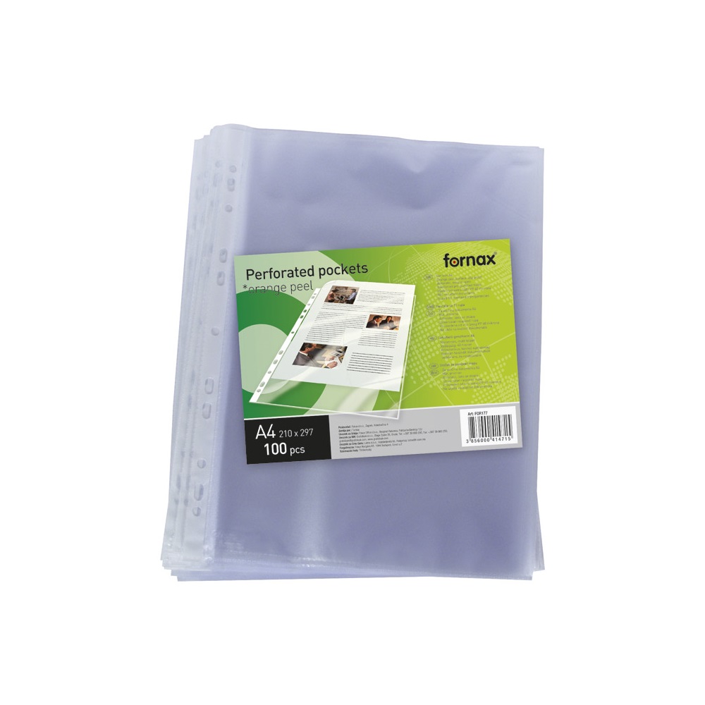 Genotherm lefűzhető, A4, 40 micron narancsos Fornax 100 db/csom - Image 3