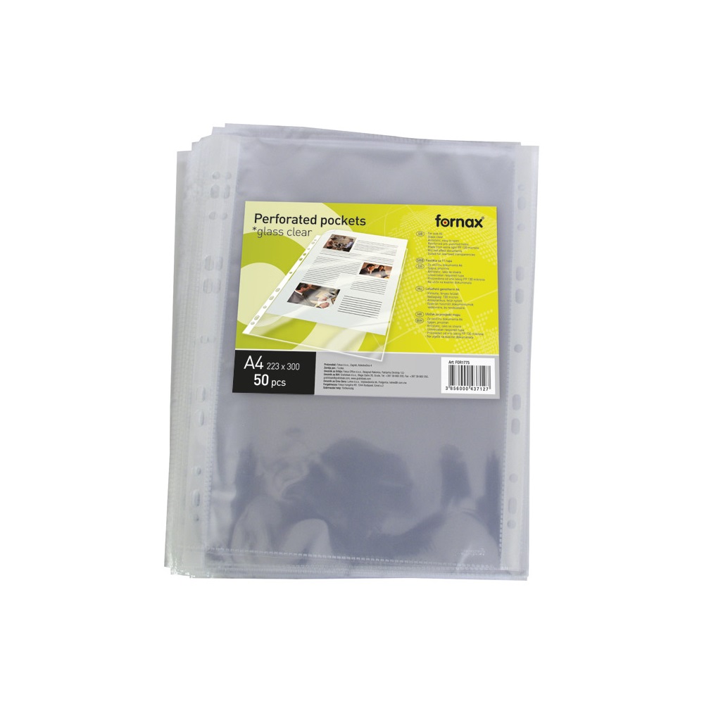 Genotherm lefűzhető A4, 130 micron, víztiszta XL( 223x300mm,) Fornax 50 dbcsomag, - Image 2