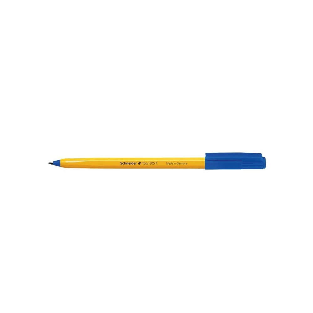 Golyóstoll 0,3mm, kupakos Schneider TOPS 505 F, írásszín kék
