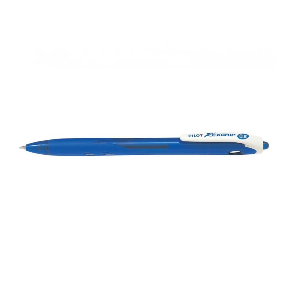 Golyóstoll 0,5mm, nyomógombos Rexgrip Extra Fine Pilot, írásszín kék
