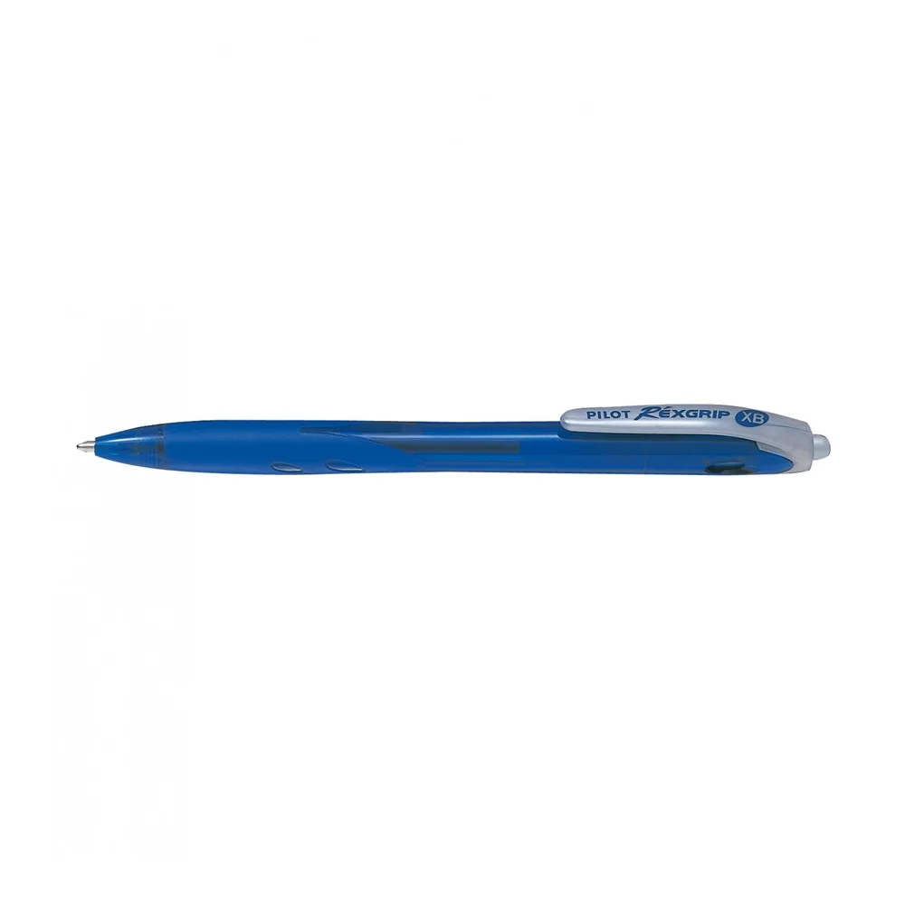 Golyóstoll 0,7mm, nyomógombos Rexgrip Fine Pilot, írásszín kék