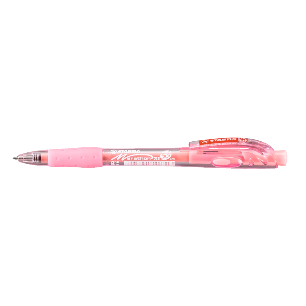 Golyóstoll 0,38mm, Stabilo Marathon 318/56, írásszín pink
