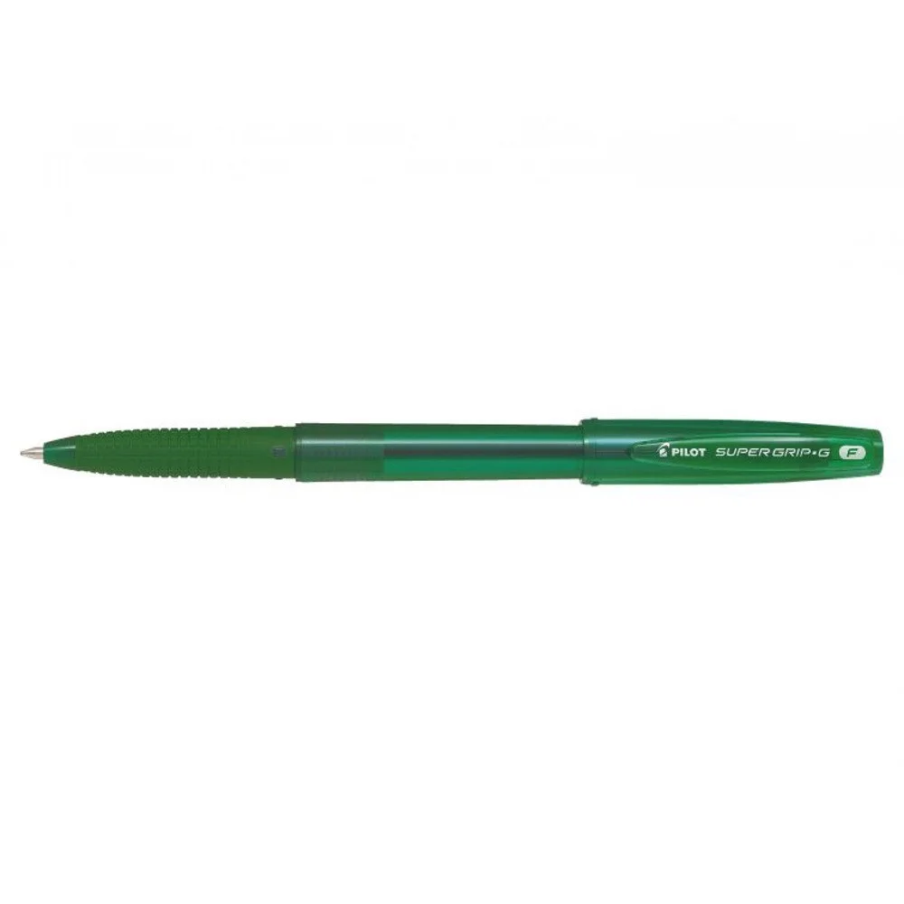Golyóstoll 0,7 kupakos F Super Grip G Pilot, írásszín zöld