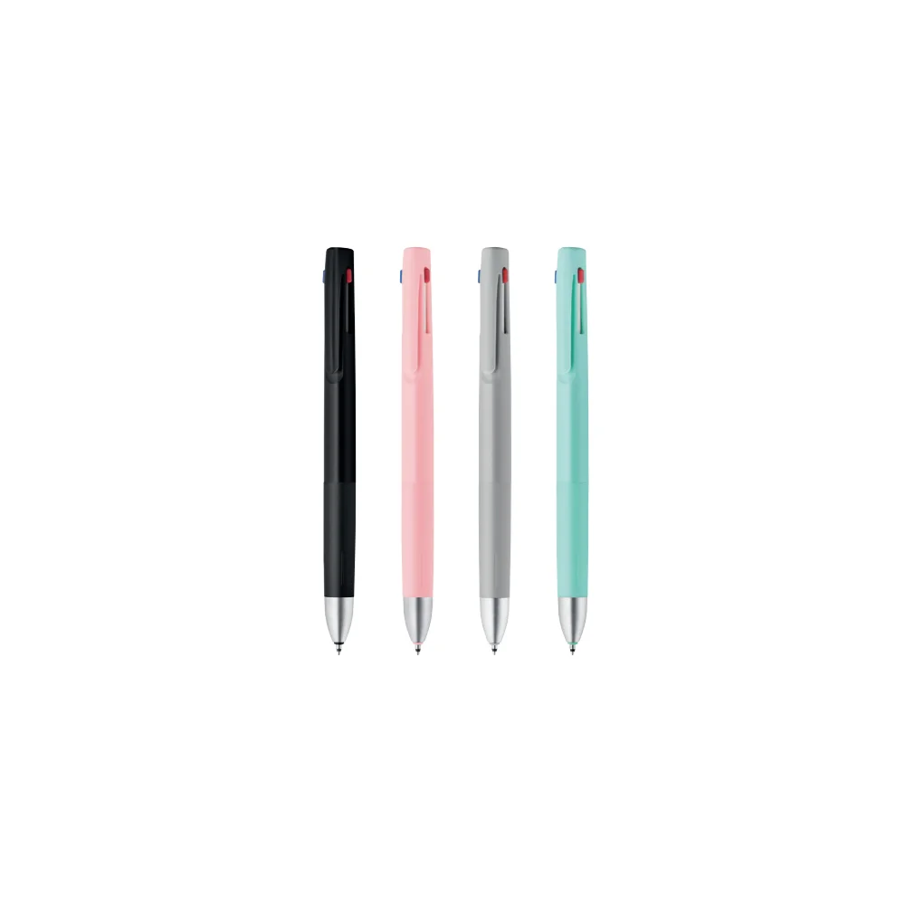 Golyóstoll 0,7 mm, háromszínű, Zebra  bLen 3C, szürke test  írásszín kék