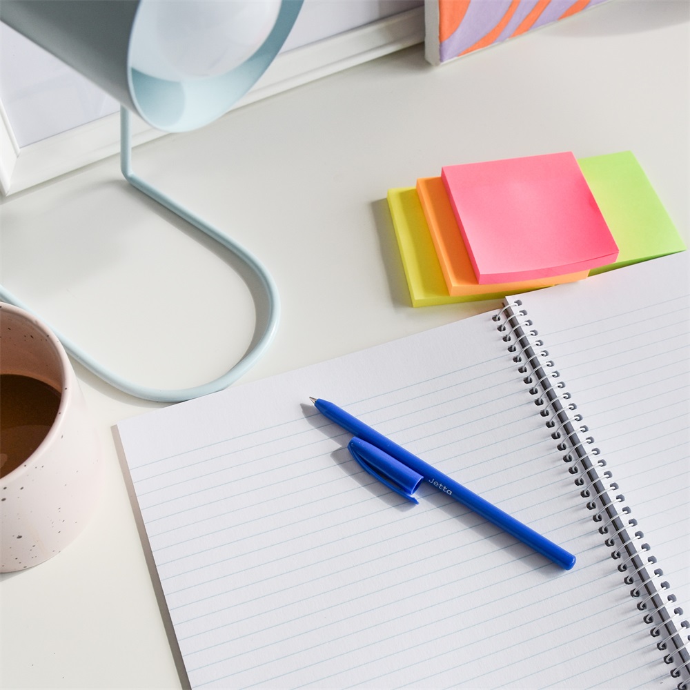 Golyóstoll 0,7mm eldobható, hatszögletű test kupakos Bluering® Jetta, írásszín kék - Image 3