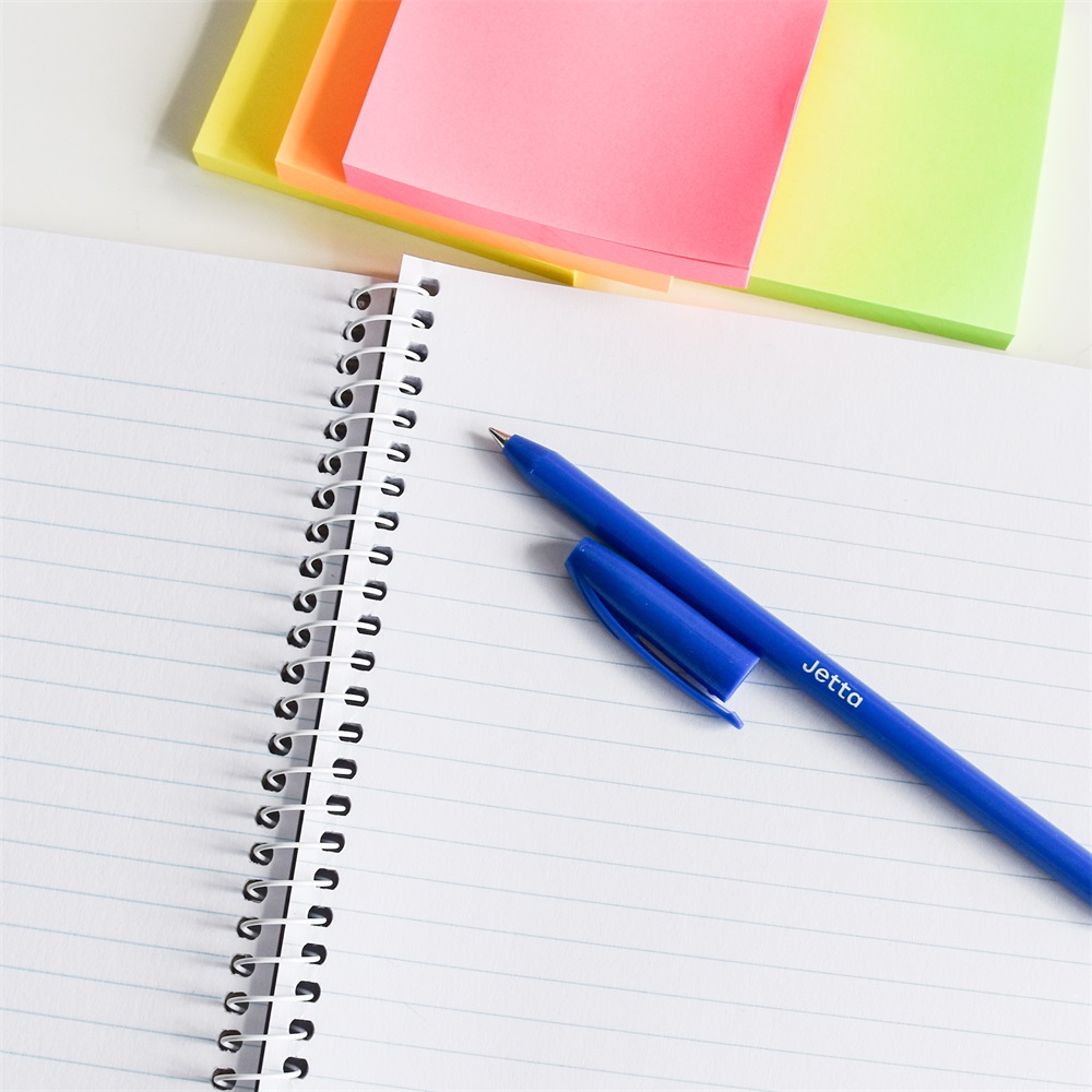 Golyóstoll 0,7mm eldobható, hatszögletű test kupakos Bluering® Jetta, írásszín kék - Image 4