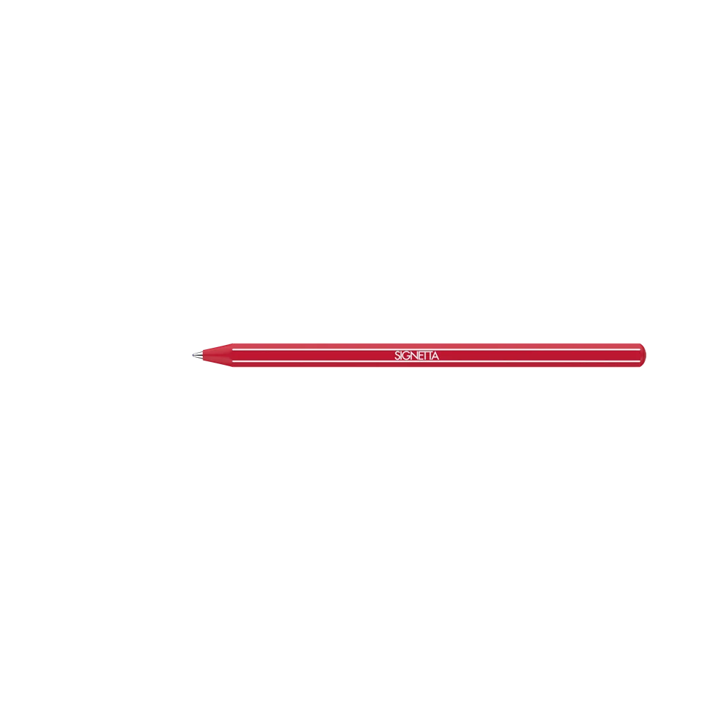 Golyóstoll 0,7mm, kupakos, Ico Signetta, írásszín piros - Image 3