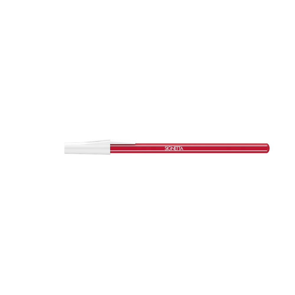Golyóstoll 0,7mm, kupakos, Ico Signetta, írásszín piros - Image 4