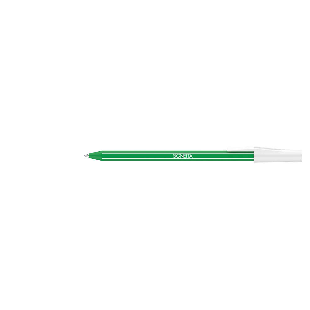 Golyóstoll 0,7mm, kupakos, Ico Signetta, írásszín zöld - Image 2