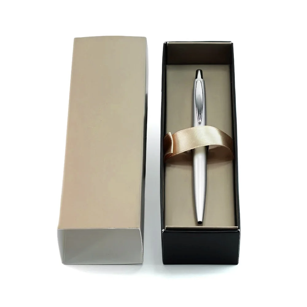 Golyóstoll 0,8mm, fém, rozsdamentes acél test, díszdobozban Bluering® Metal, írásszín kék - Image 8