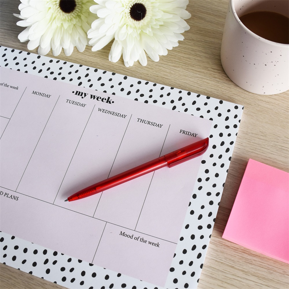 Golyóstoll 0,8mm, nyomógombos műanyag piros test, S88, Bluering® írásszín piros - Image 3