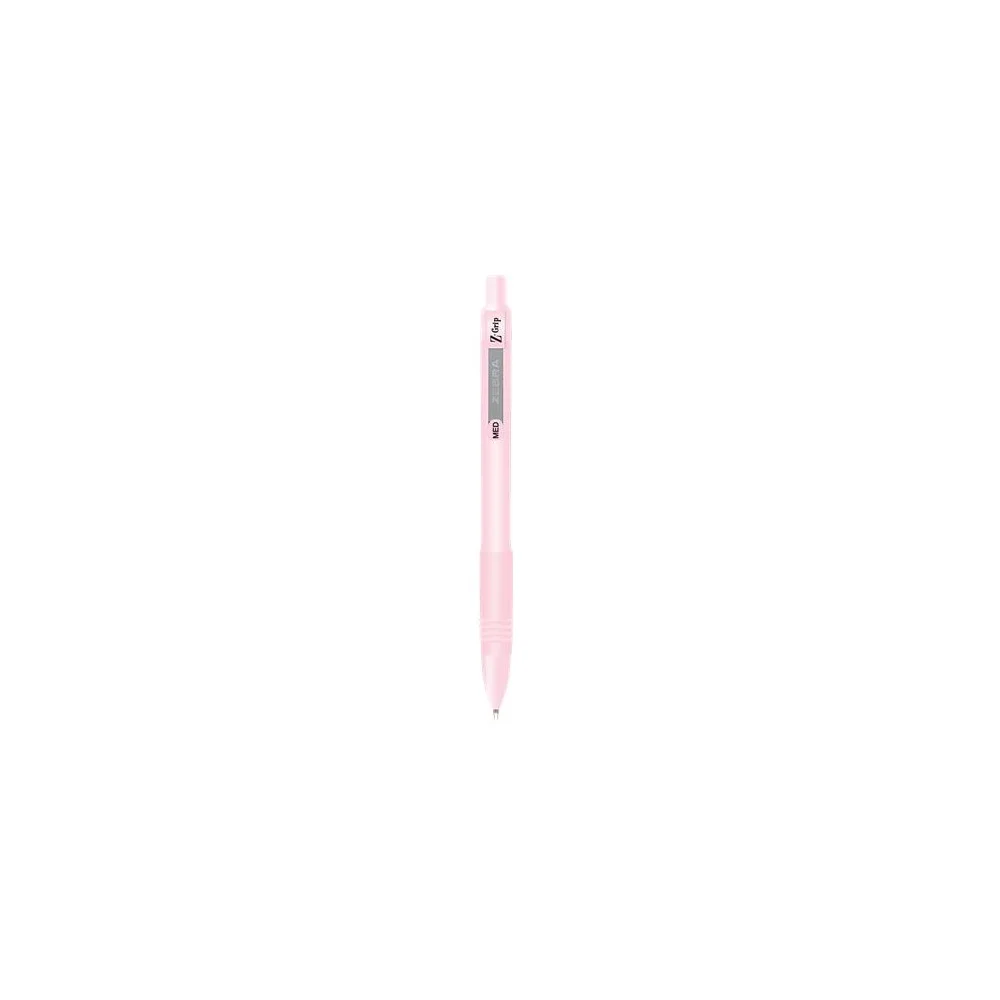 Golyóstoll 1 mm, rózsaszín tolltest, Zebra Z-Grip Pastel, írásszín kék