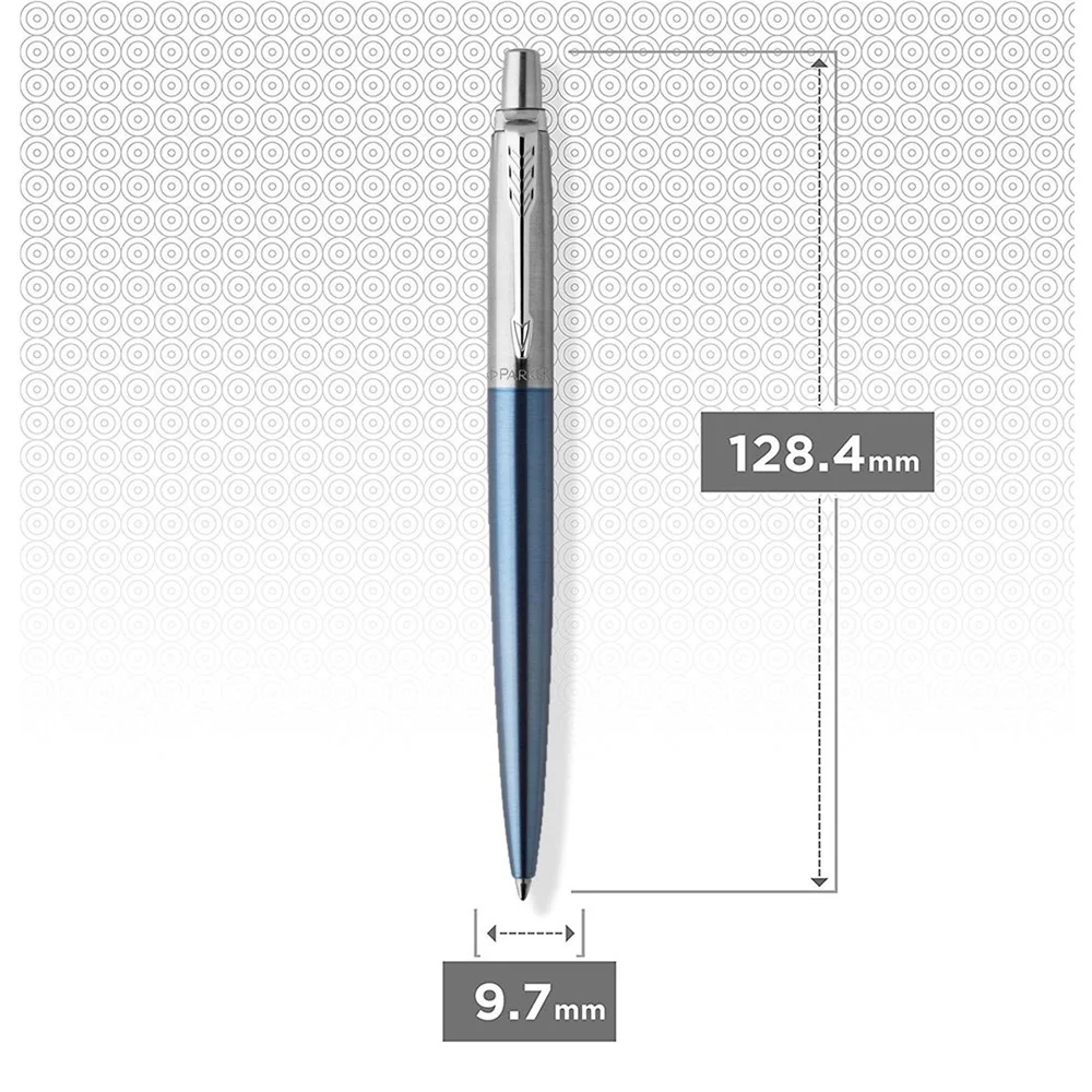 Golyóstoll Waterloo kék/fém test, ezüst klipsz 1953191 Parker Royal Jotter, írásszín kék - Image 2