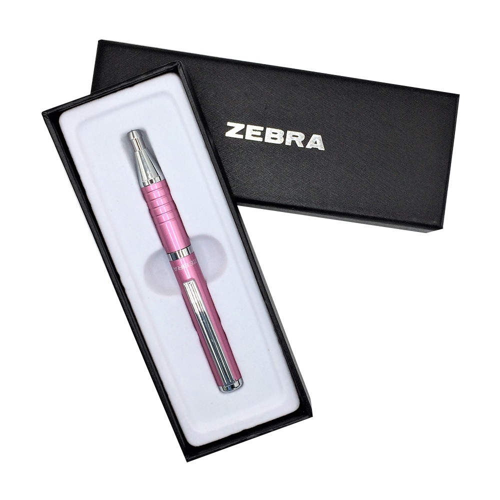 Golyóstoll metál rózsa test, Zebra SLF1, írásszín kék - Image 2