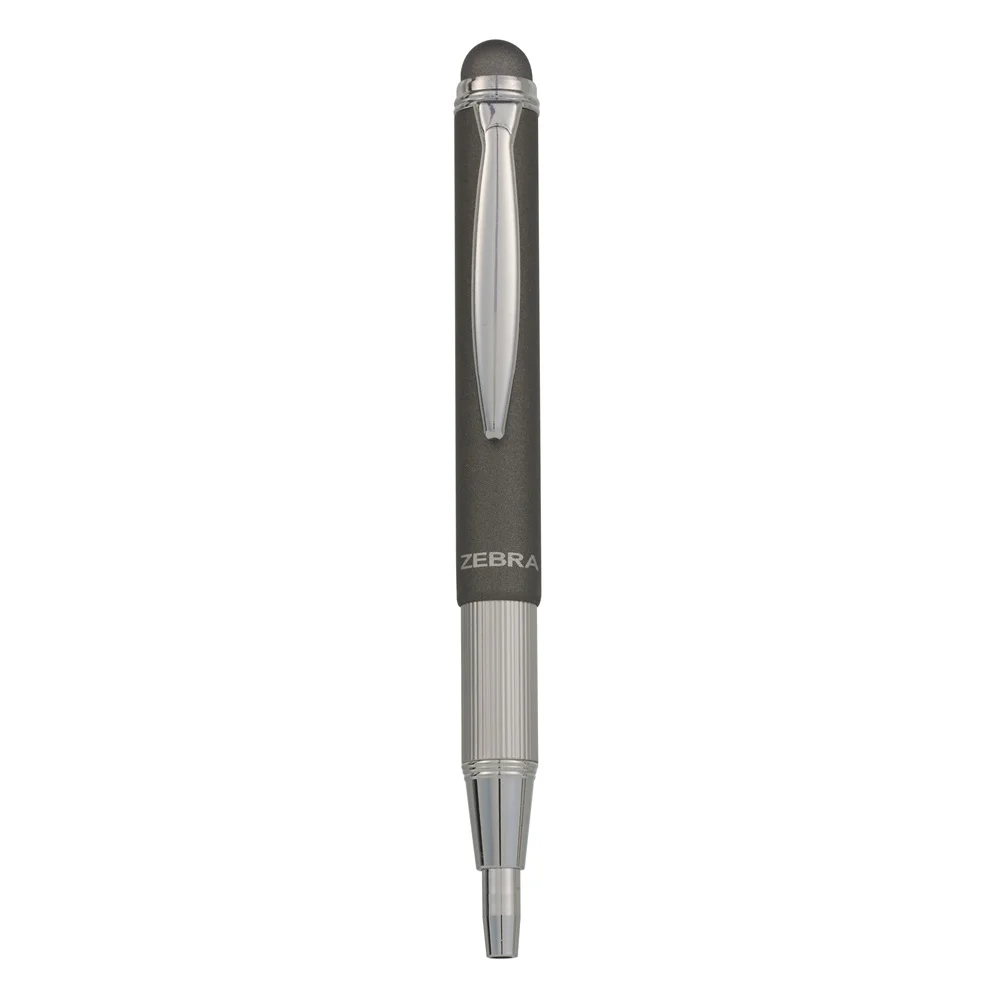 Golyóstoll metál szürke test, Zebra Stylus Telescopic, írásszín kék - Image 2