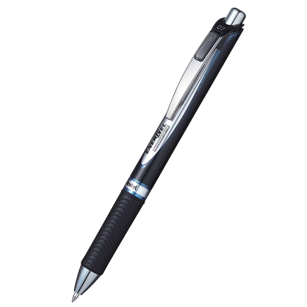 Golyóstoll nyomógombos 0,35mm, dokumentum toll BLP77 EnerGel Pentel, írásszín kék - Image 2