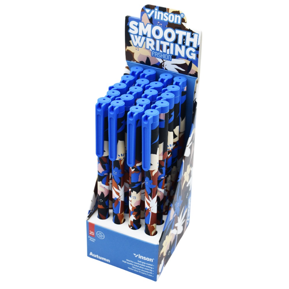 Golyóstoll kupakos 0,7mm Vinson Autumn A182 vegyes test displ 20 db/display - Image 2