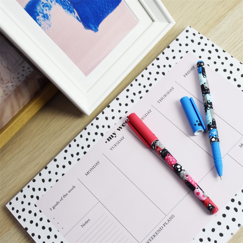 Golyóstoll kupakos, 0,7mm Vinson Cat A27 vegyes test displ 20 db/display - Image 3