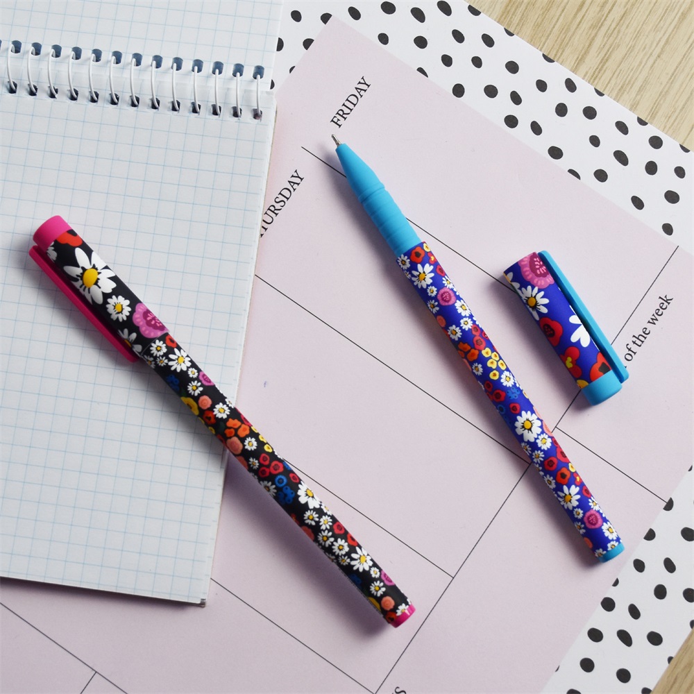 Golyóstoll kupakos, 0,7mm Vinson Flower Garden A24 vegyes test displ 20 db/display - Image 3