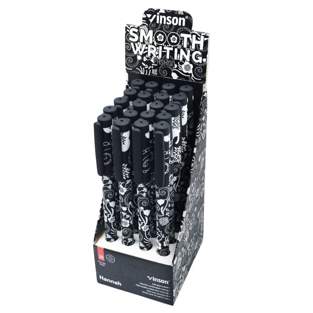 Golyóstoll kupakos, 0,7mm Vinson Hannah A71 vegyes test displ 20 db/display - Image 2