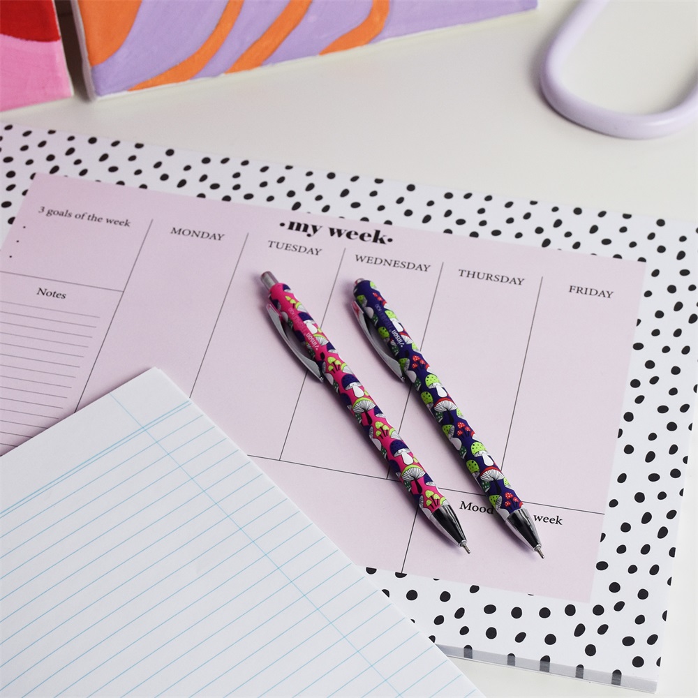 Golyóstoll nyomógombos 0,7mm Vinson Elf K30 vegyes test displ 24 db/display - Image 3