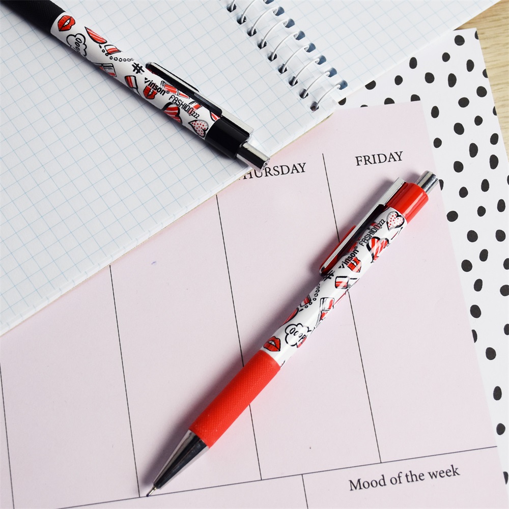 Golyóstoll nyomógombos 0,7mm Vinson Lipstick 222 vegyes test displ 24 db/display - Image 3