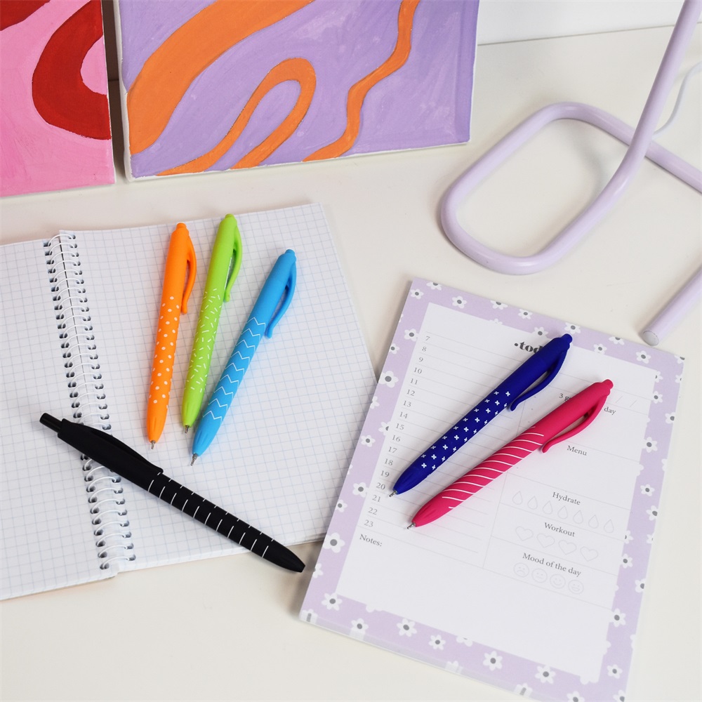 Golyóstoll nyomógombos 0,7mm Vinson Look 3202 vegyes test displ 36 db/display - Image 3