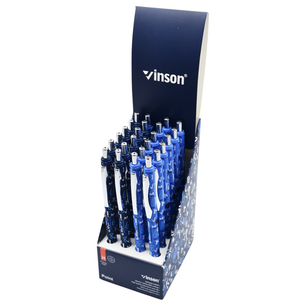 Golyóstoll nyomógombos 0,7mm Vinson Point K36 vegyes test displ 24 db/display - Image 2