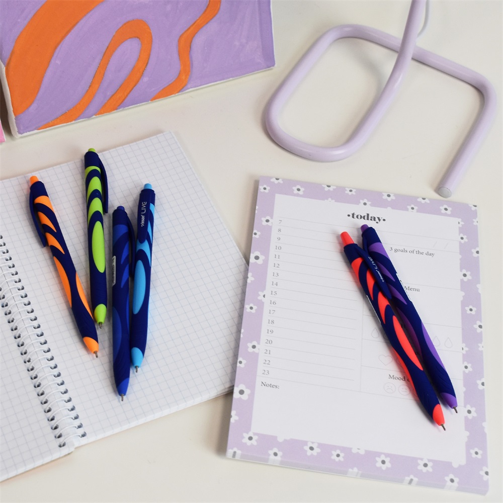 Golyóstoll nyomógombos gumírozott test Vinson Live F20 vegyes displ 36 db, írásszín kék - Image 3