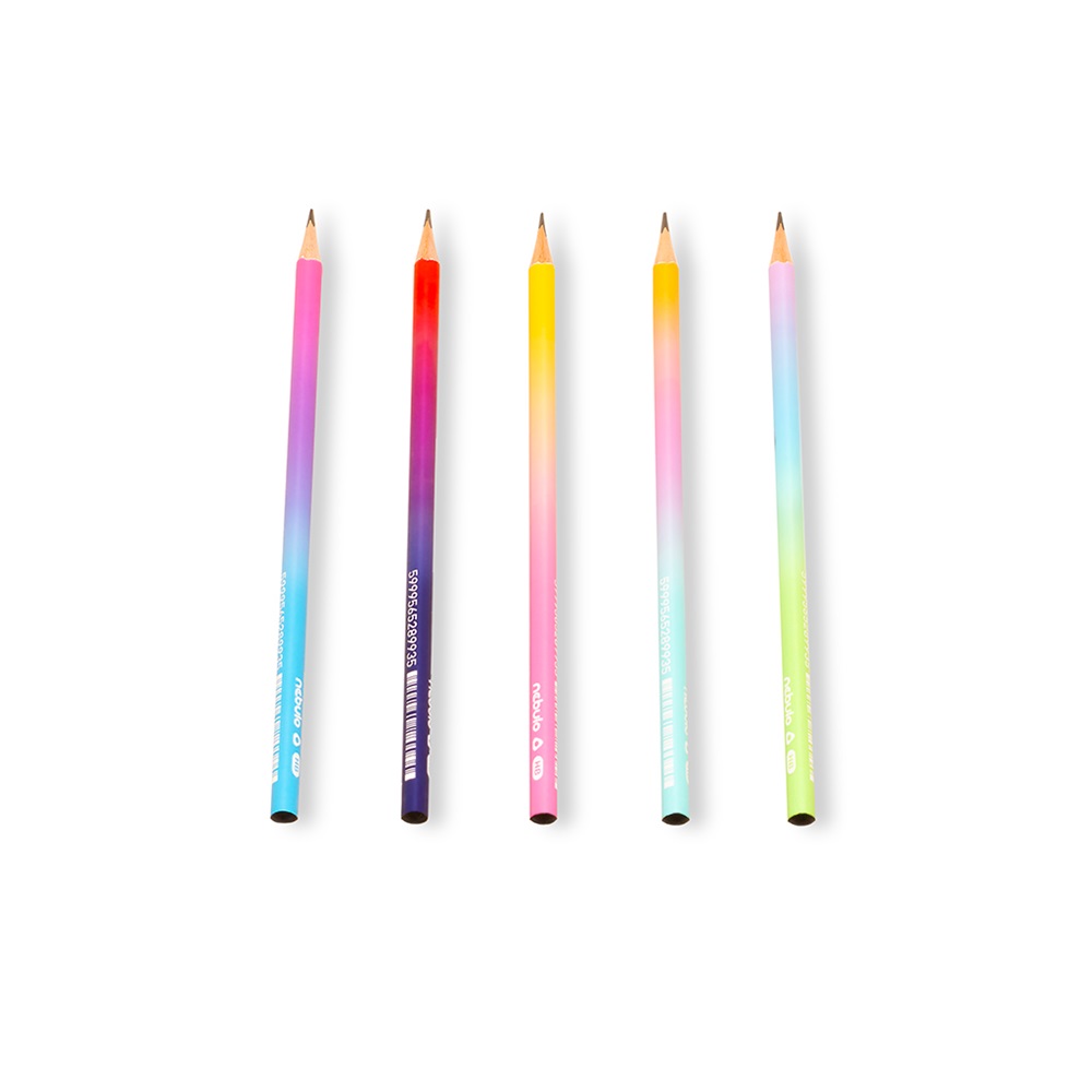 Grafitceruza HB, háromszögletű, 72 db/doboz, Nebulo, vegyes minták, Gradiens