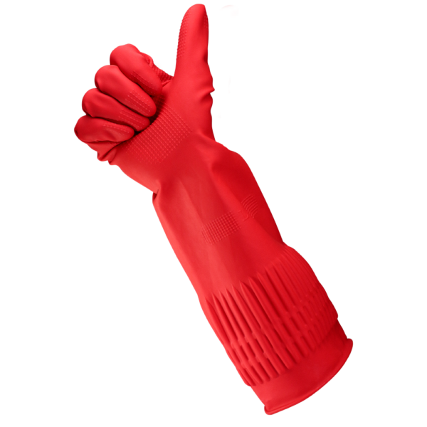 Gumikesztyű extra hosszú 38 cm-es hossz M HoReCa Bonus+ B050