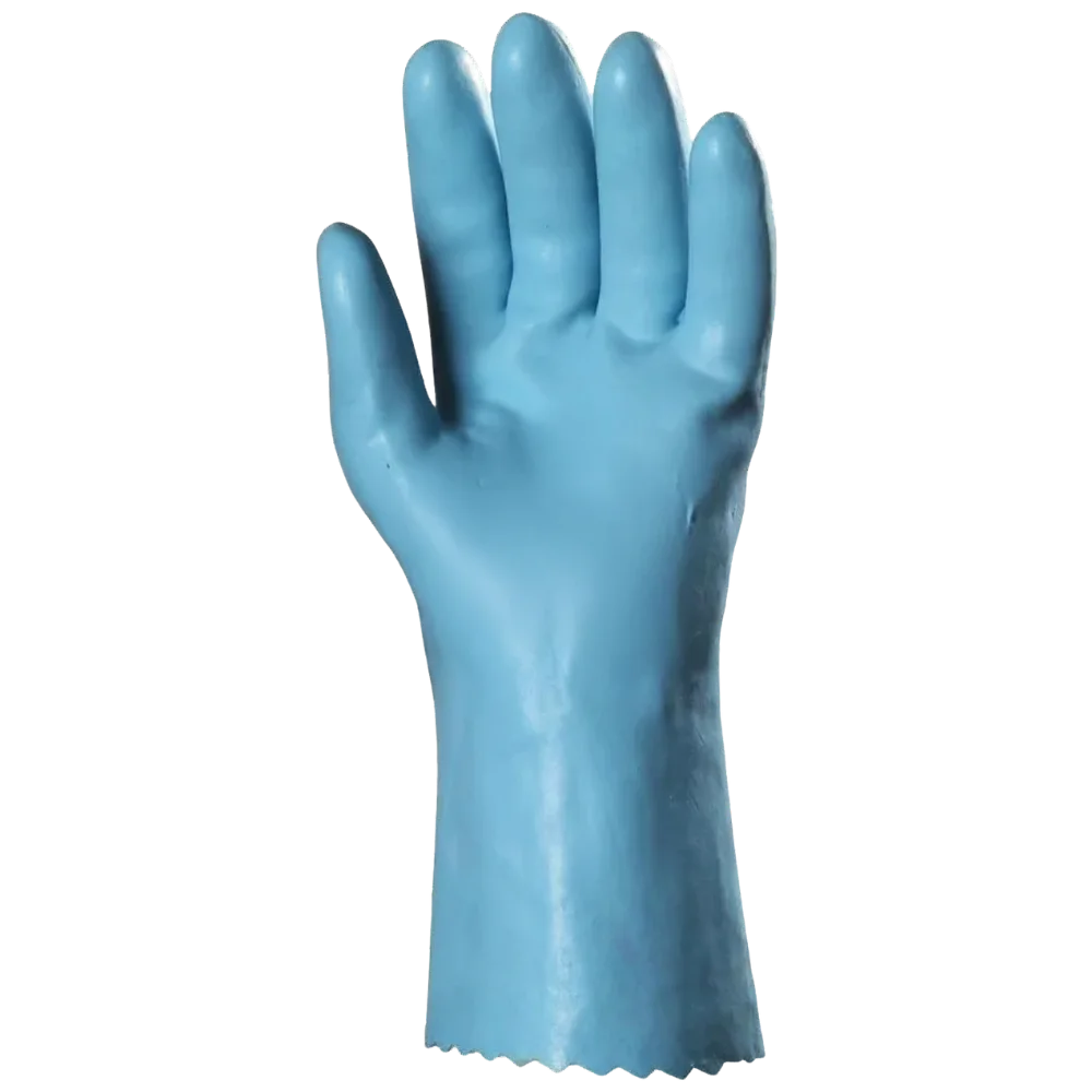 Gumikesztyű vegyszerálló latex méret: 7-es hossz 30 cm EP_520610 kék - Image 2