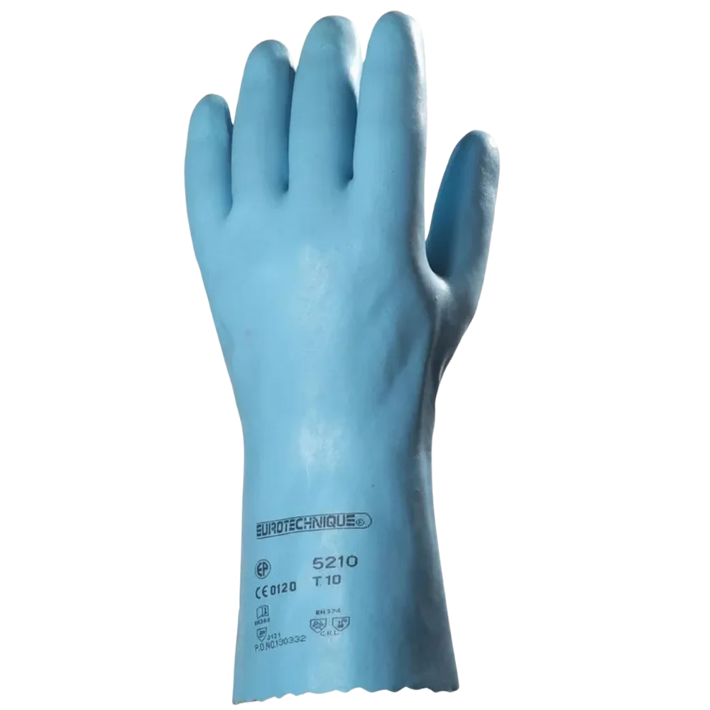 Gumikesztyű vegyszerálló latex méret: 9-es hossz 30 cm EP_520610 kék