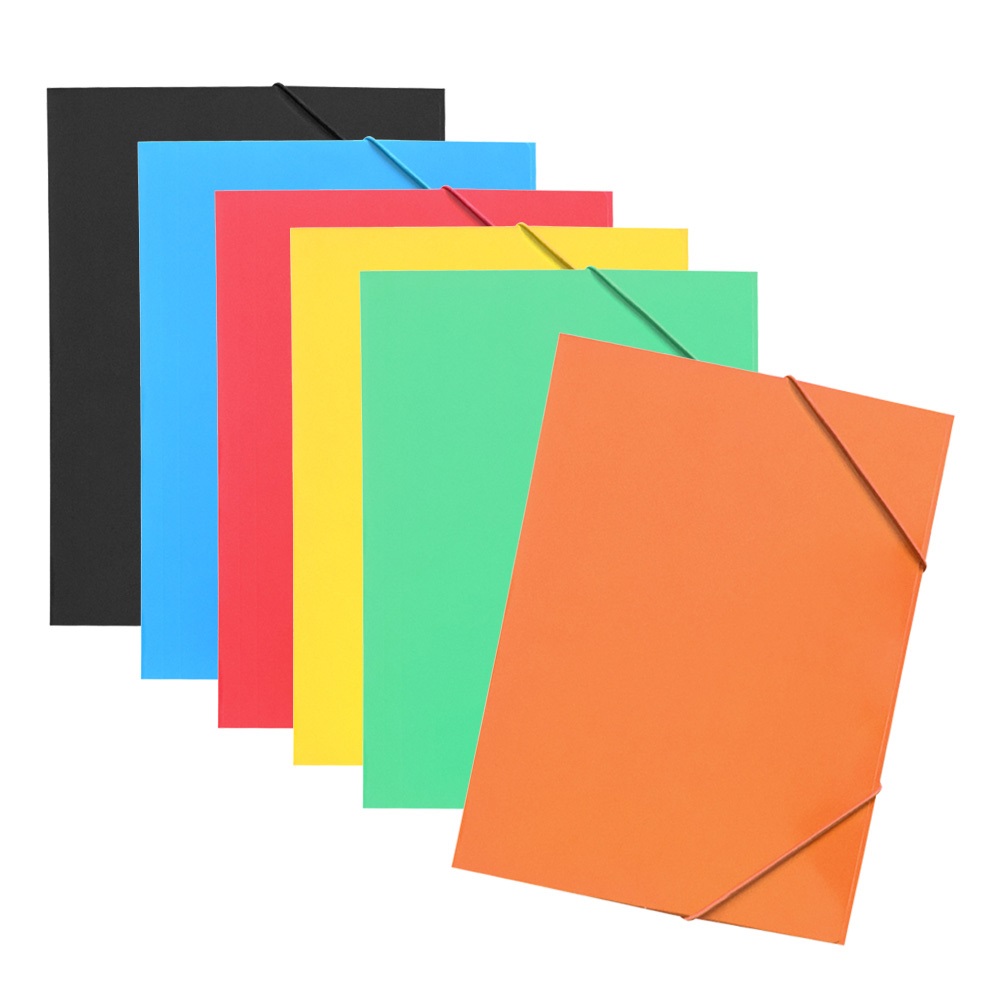 Gumis mappa A4, 300g. karton sarok gumírozással Bluering®, piros - Image 2